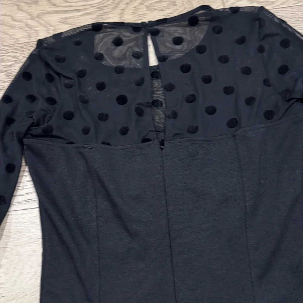 Guess Black Polka Dot Women's Top - Small - Picture 5 of 11